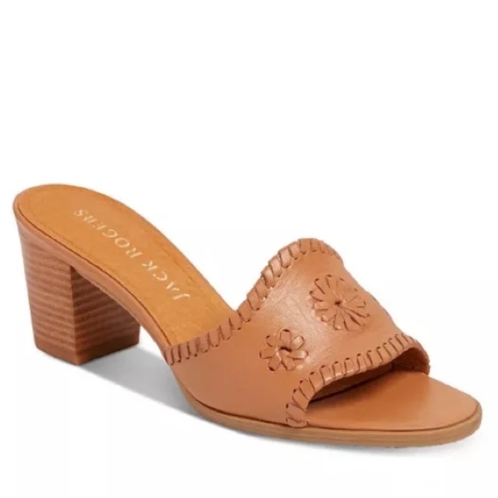 Jack Rogers Rory Tan Leather Sandals